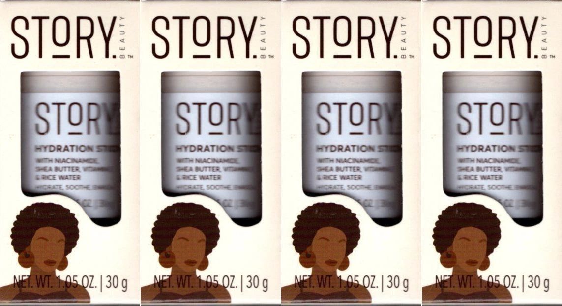 Story Beauty Hydration Stick with Niacinamide, Shea Butter 1.05 Oz (Set of 4)