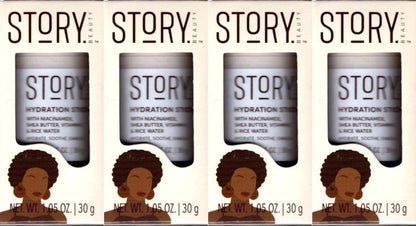 Story Beauty Hydration Stick with Niacinamide, Shea Butter 1.05 Oz (Set of 4)