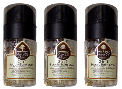 One 'n Only Argan Oil 2-in-1 Beauty Balm Styler, 4.2 oz (Set of 3)