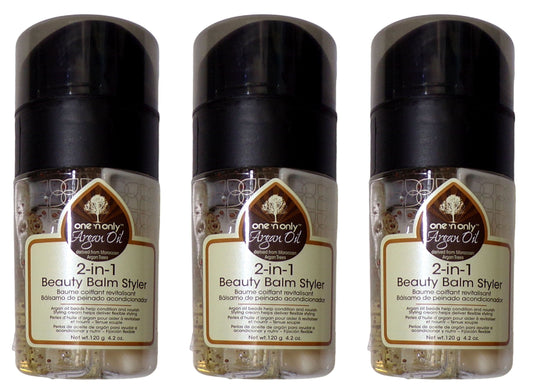 One 'n Only Argan Oil 2-in-1 Beauty Balm Styler, 4.2 oz (Set of 3)