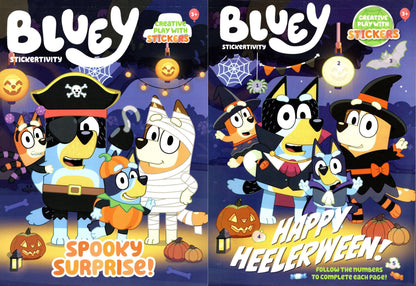 Stickertivity Bluey Happy Heelerween! & Spooky Surprise! - Coloring Books (Set )