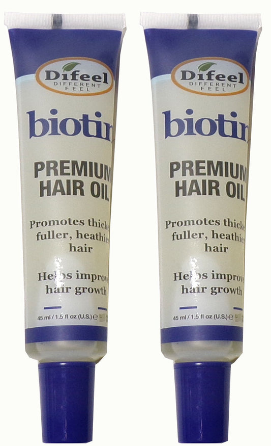 Difeel Biotin Premium Hair Oil. 45ml (Set of 2)