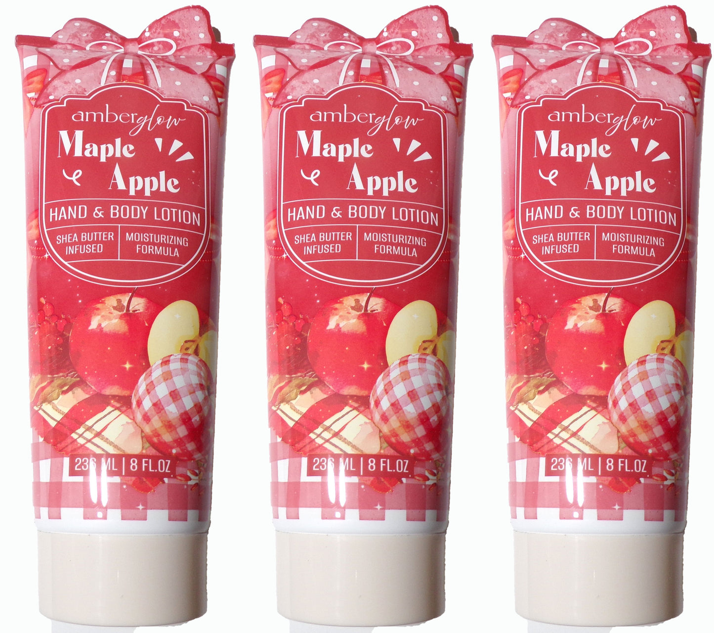Amber Glow Maple Apple Hand & Body Lotion 3-Pack, 16 fl. oz.