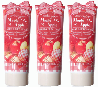 Amber Glow Maple Apple Hand & Body Lotion 3-Pack, 16 fl. oz.