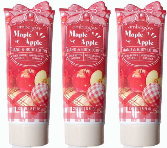 Amber Glow Maple Apple Hand & Body Lotion 3-Pack, 16 fl. oz.