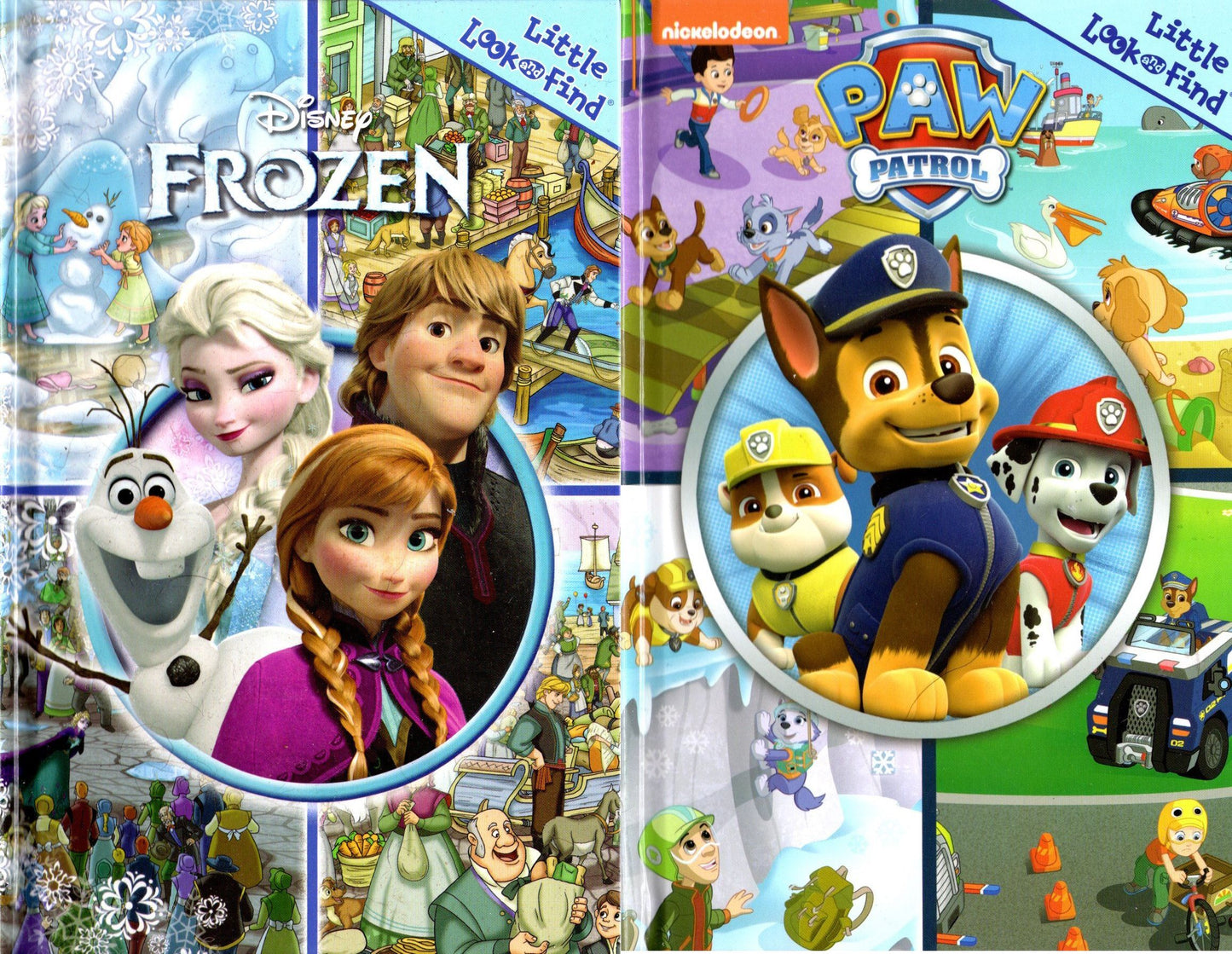 PAW Patrol & Disney Frozen Little First Look and Find - Activity Book