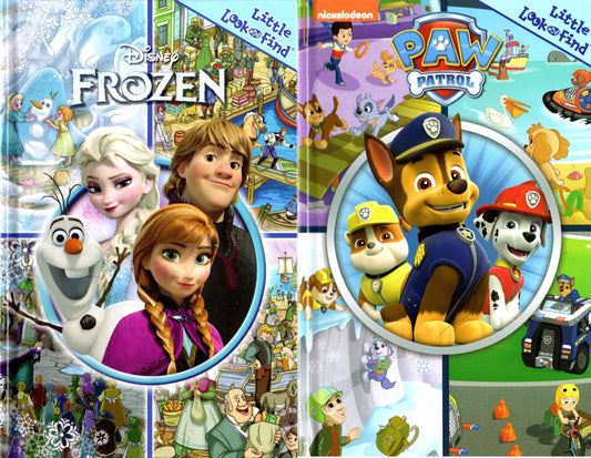 PAW Patrol & Disney Frozen Little First Look and Find - Activity Book
