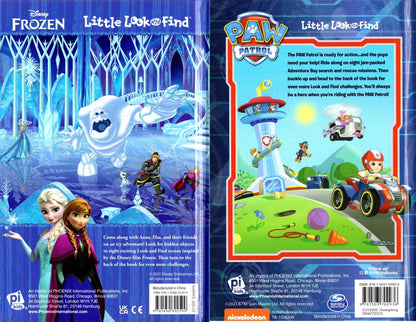 PAW Patrol & Disney Frozen Little First Look and Find - Activity Book