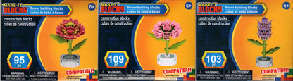Make It Blocks Round Flower Building Blocks 95, 103, 109 pieces 6+ Set