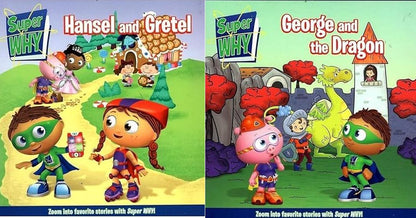 Super Why - George and the Dragon, Hansel and Gretel - Children's Book Set of 2