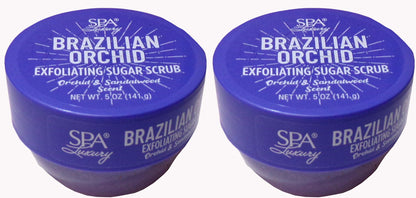Spa Luxury Brazilian Orchid Exfoliating / Sugar-Scrub 5 oz (Set of 2)