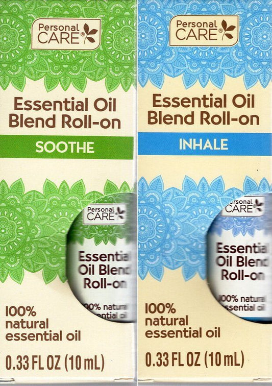 Personal Care Essential Oil Blend Roll-on Soothe & Inhale 10mL (Set of 2)