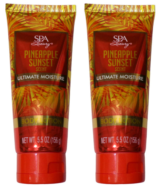 Spa Luxury Pineapple Sunset Ultimate Moisture - Body Lotion 5.5oz Set