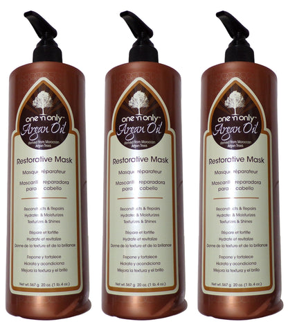 One 'n Only Argan Oil Restorative Mask Intense Treatment 20 Oz. (Set of 3)