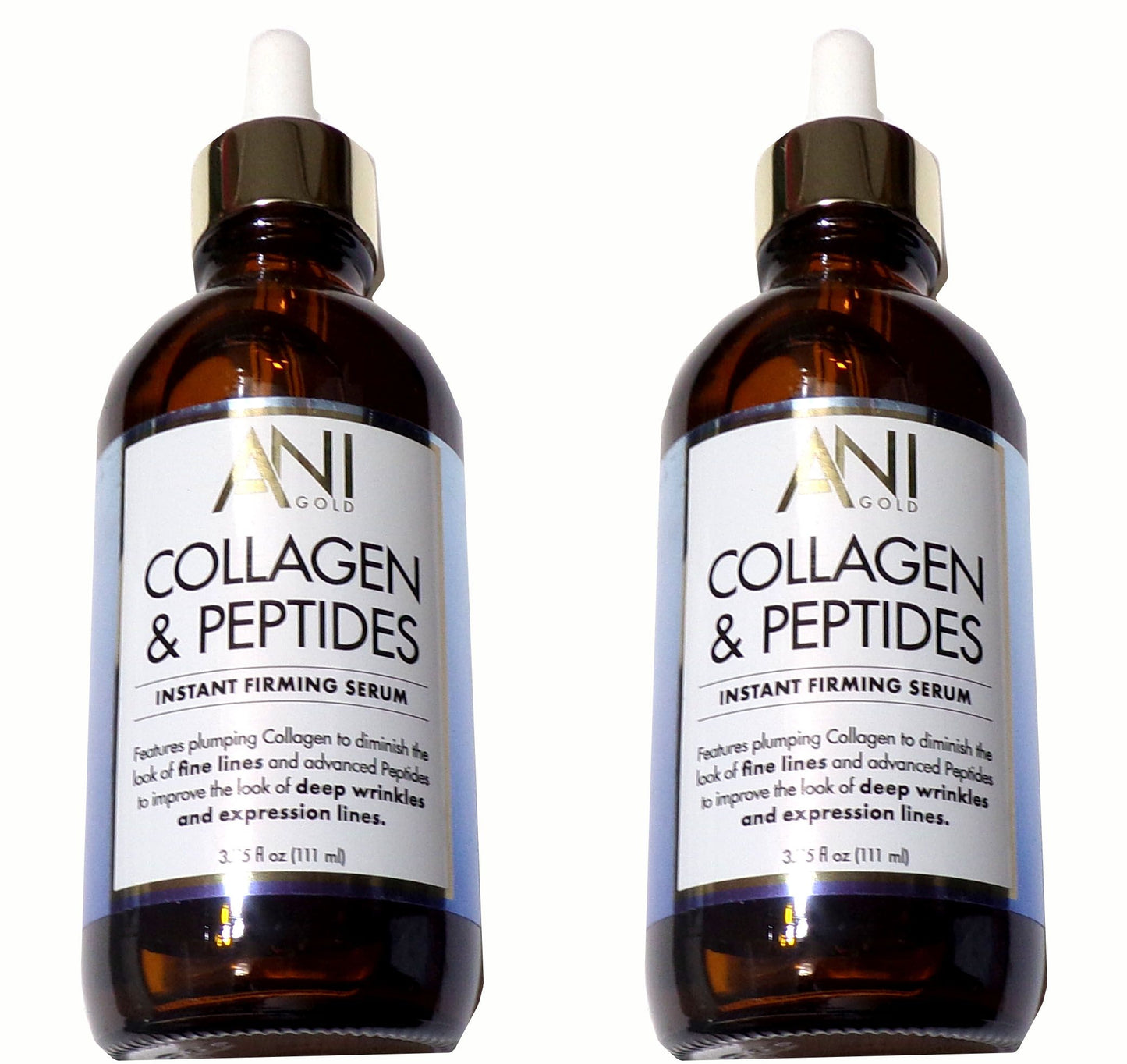 ANI Gold Collagen & Peptides Instant Firming Serum 3.75 fl oz (Set of 2)