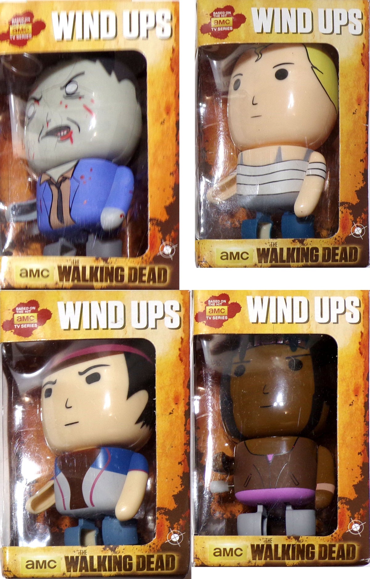 THE WALKING DEAD AMC WIND UP TOY SET FIGURE