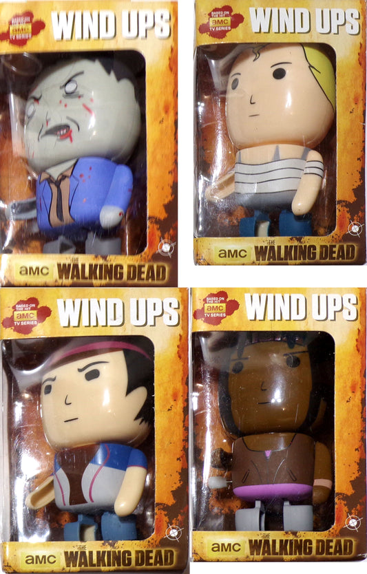 THE WALKING DEAD AMC WIND UP TOY SET FIGURE