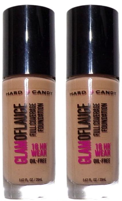 Hard Candy Glam of Lauge Full Coverage Foundation 1507 Nature 0.67oz (Set of 2)