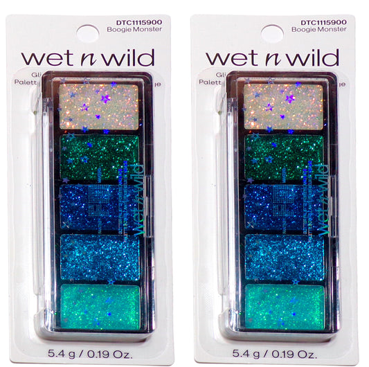 Wet n Wild Boogie Monster GLITTER PALETTE DTC 1115900 5.4g (Set of 2)