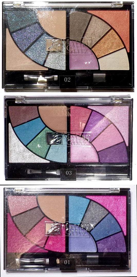 Malibu Glitz - Eyeshadow Palette vol.1,2,3 (Set of 3)