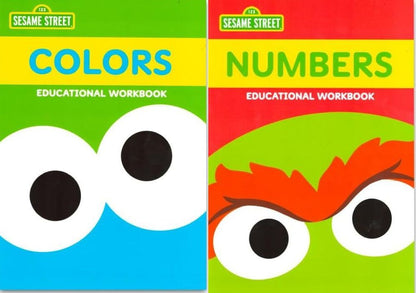 Sesame Street Educational Workbook Set for Toddlers - Bundle with 2 Workbooks