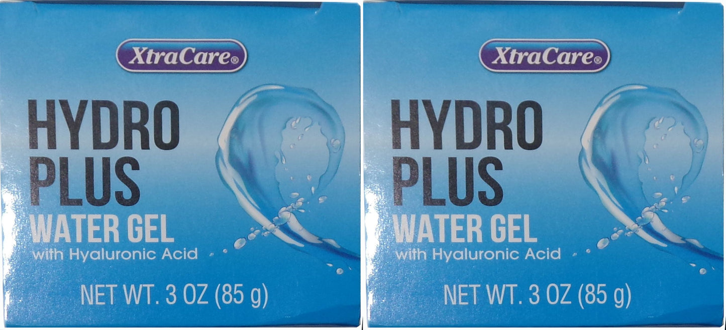 Xtra Care Hydro Plus Water Gel w/Hyaluronic Acid Face 3oz (Set of 2 Packs)