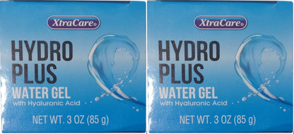 Xtra Care Hydro Plus Water Gel w/Hyaluronic Acid Face 3oz (Set of 2 Packs)