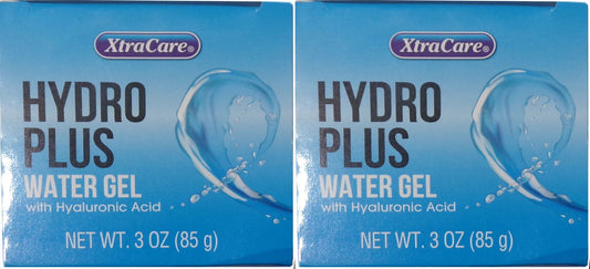 Xtra Care Hydro Plus Water Gel w/Hyaluronic Acid Face 3oz (Set of 2 Packs)