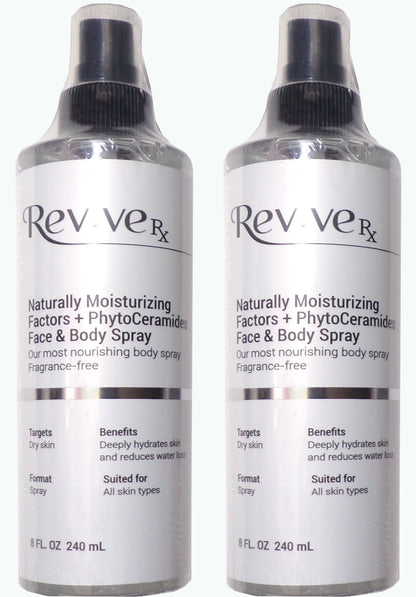 Revive Rx Naturally Moisturizing Factors + Phyto Ceramides Face & Body Spray Set