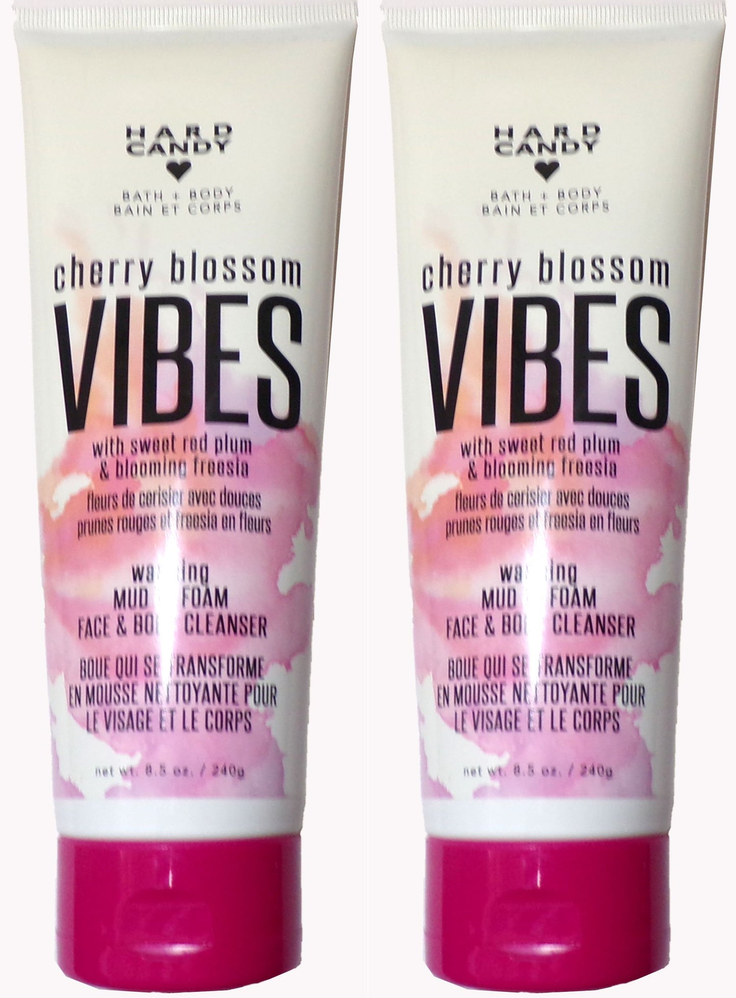 Hard Candy Bath + Body Cherry Blossom Vibes Mud to Foam Face (Set of 2)