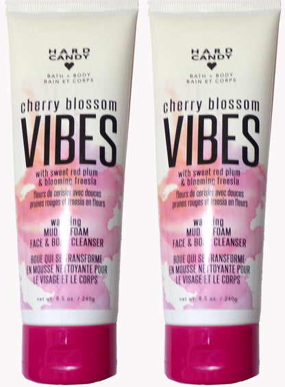 Hard Candy Bath + Body Cherry Blossom Vibes Mud to Foam Face (Set of 2)