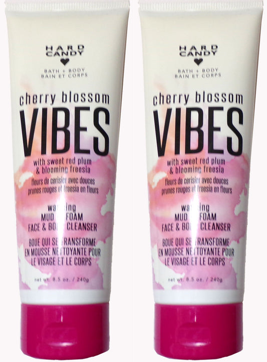Hard Candy Bath + Body Cherry Blossom Vibes Mud to Foam Face (Set of 2)