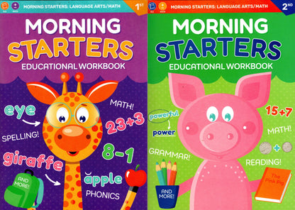 1st & Second Grade - Morning Starters Includes: Reading - Math - Grammars v21