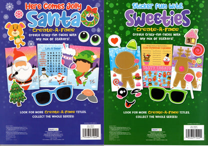 Christmas Sticker Book - (Santa, Sweeties) (Set of 2 Books)