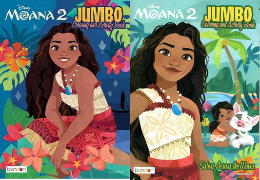 Moana 2 - Coloring & Activity Book (Set of 2 Books)