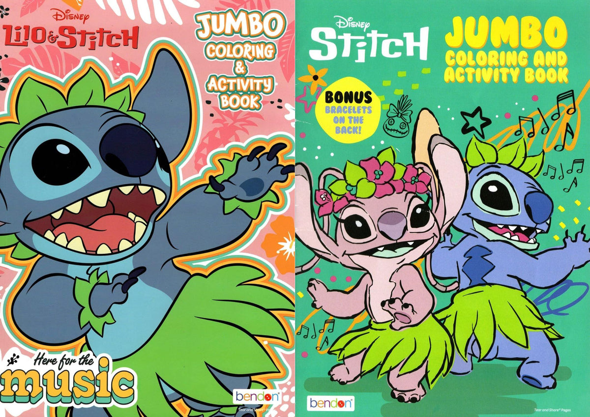 Disney Lilo & Stitch - Jumbo Coloring and Activity Book (Set of 2)