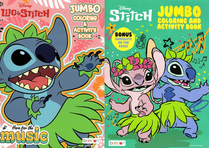 Disney Lilo & Stitch - Jumbo Coloring and Activity Book (Set of 2)