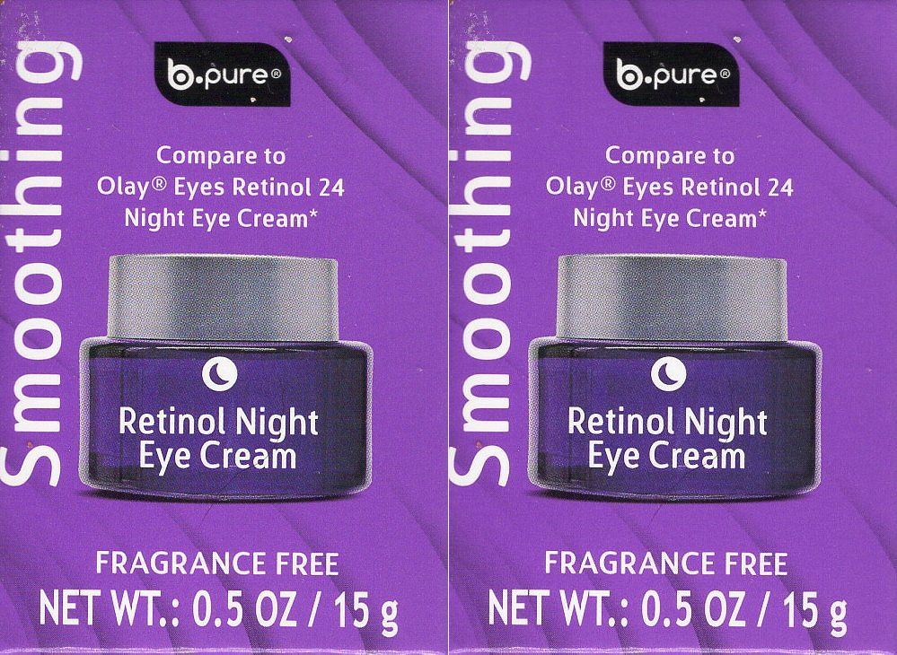 B Pure Smoothing Retinol Night Eye Cream (Set of 2)