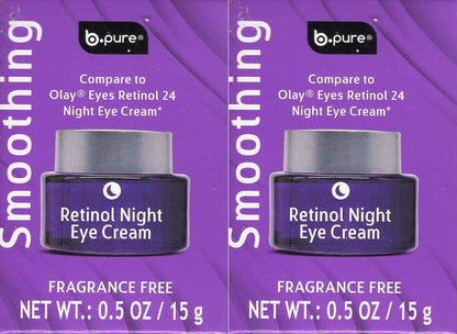 B Pure Smoothing Retinol Night Eye Cream (Set of 2)