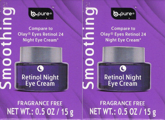 B Pure Smoothing Retinol Night Eye Cream (Set of 2)
