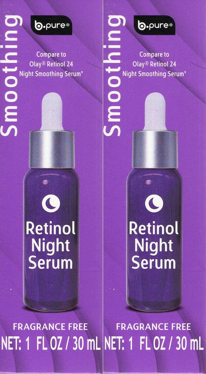 B Pure Smoothing Retinol Night Serum (Set of 2)