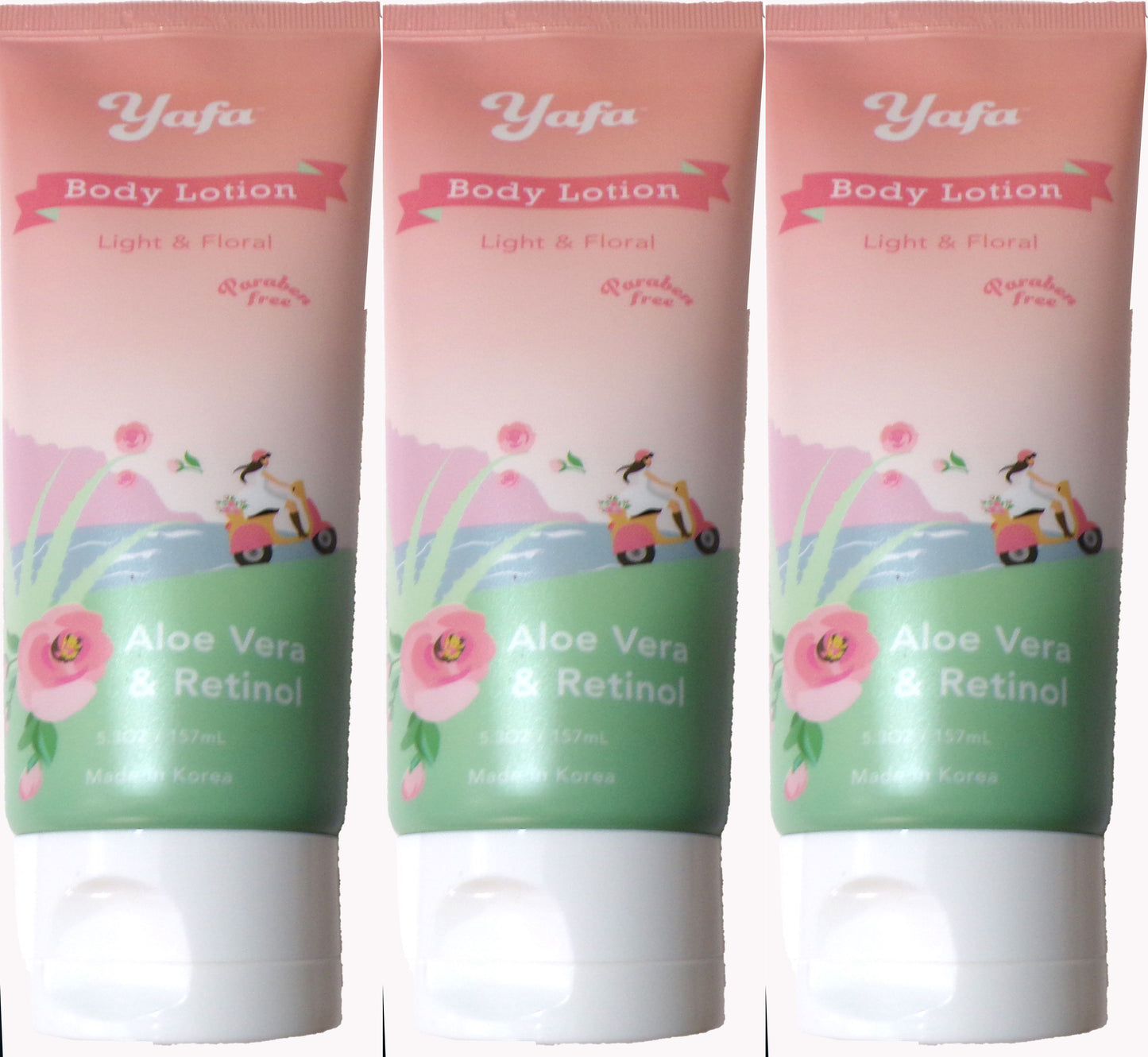 Yafa Beauty Care & Accessories Body Lotion (Retinol, Aloe) Set of 3