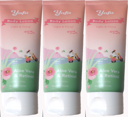 Yafa Beauty Care & Accessories Body Lotion (Retinol, Aloe) Set of 3