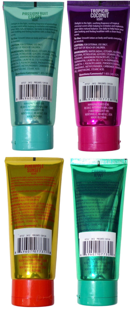 Spa Luxury Cabana Kiwi, Pineapple Sunset, Tropical Coconut, Passionfruit