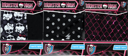 Monster High Creeper Pic Kids Leggings Size 6-10 (Set of 3)