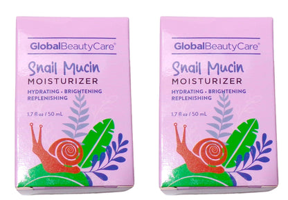 Global Beauty Care Snail Mucin Serum & Moisturizer. Hydrating 1,7oz (Set of 2)
