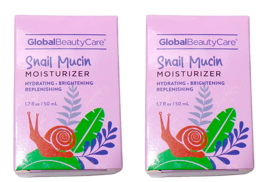 Global Beauty Care Snail Mucin Serum & Moisturizer. Hydrating 1,7oz (Set of 2)