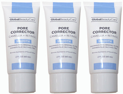 Global Beauty Care Camellia + Retinol Pore Corrector Smooth 3-Pack, 2 fl. oz.