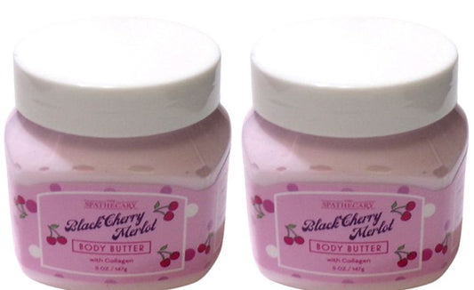The Spathecary Black Cherry Merlot Body Butter 5 oz (Set of 2)