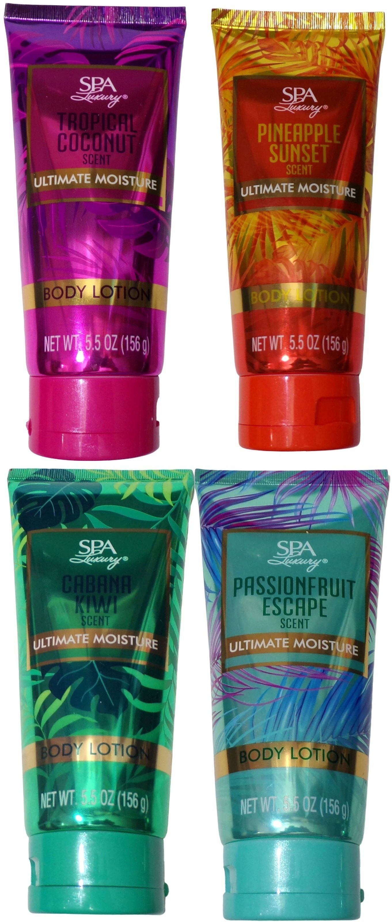 Spa Luxury Cabana Kiwi, Pineapple Sunset, Tropical Coconut, Passionfruit